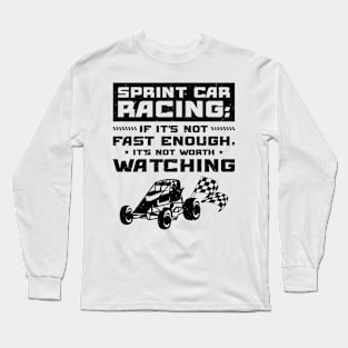 Sprint Car Dirt Track Racing Long Sleeve T-Shirt